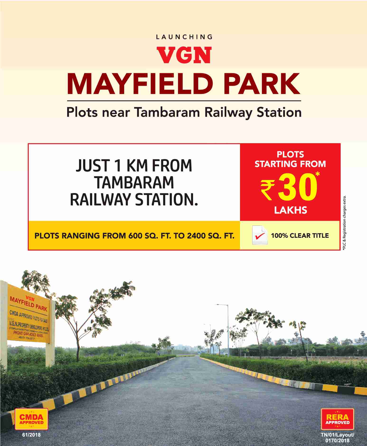 Launching VGN Mayfield Park at Tambaram, Chennai